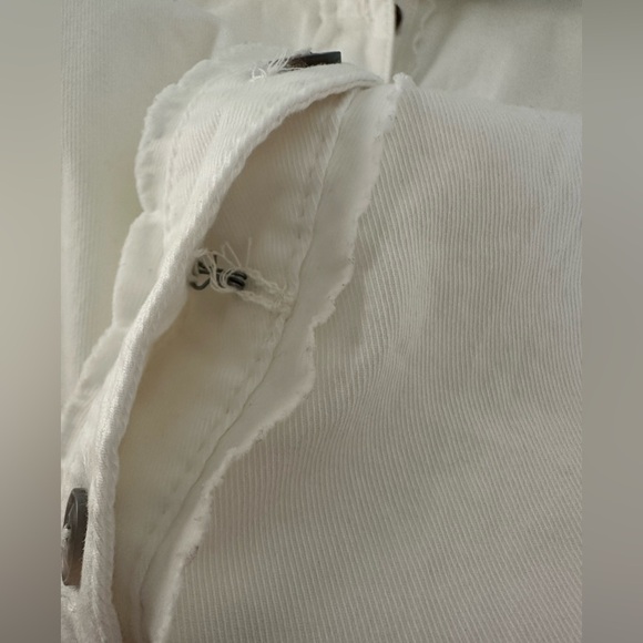 Pilcro Sleeveless White Button-Down Midi Dress - Picture 13 of 16